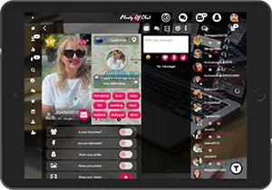 Meet on Tablet on the Plenty Of Chat application