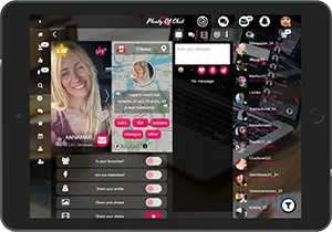 Meet on Tablet on the Plenty Of Chat application