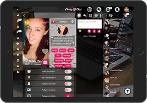 Faites des rencontres sur Tablette sur l'application Plenty Of Chat